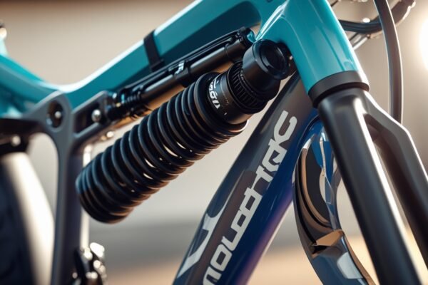 60mm Front Coil Suspension on Velotric Fold 1 Plus