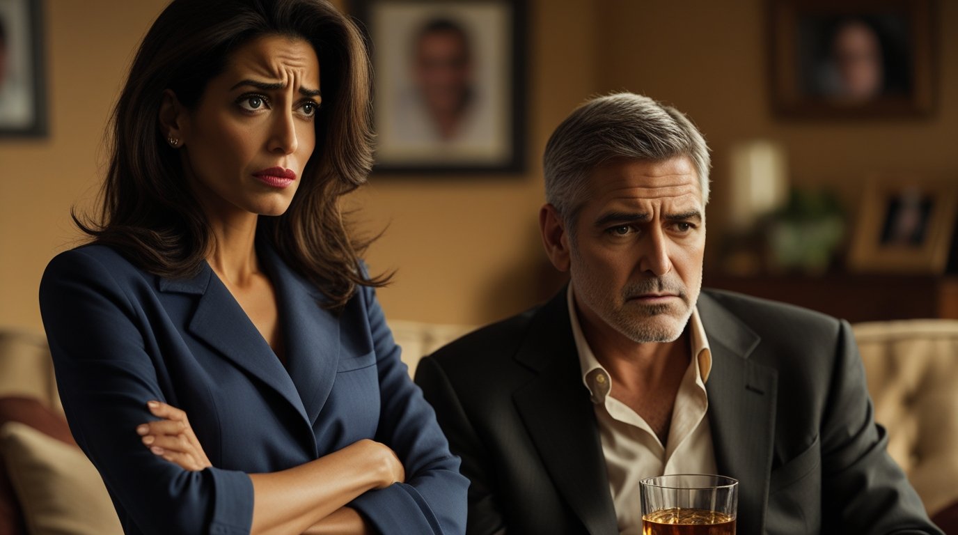 Amal Clooney Reportedly Upset Over Husband George Clooney's Drinking Habits.