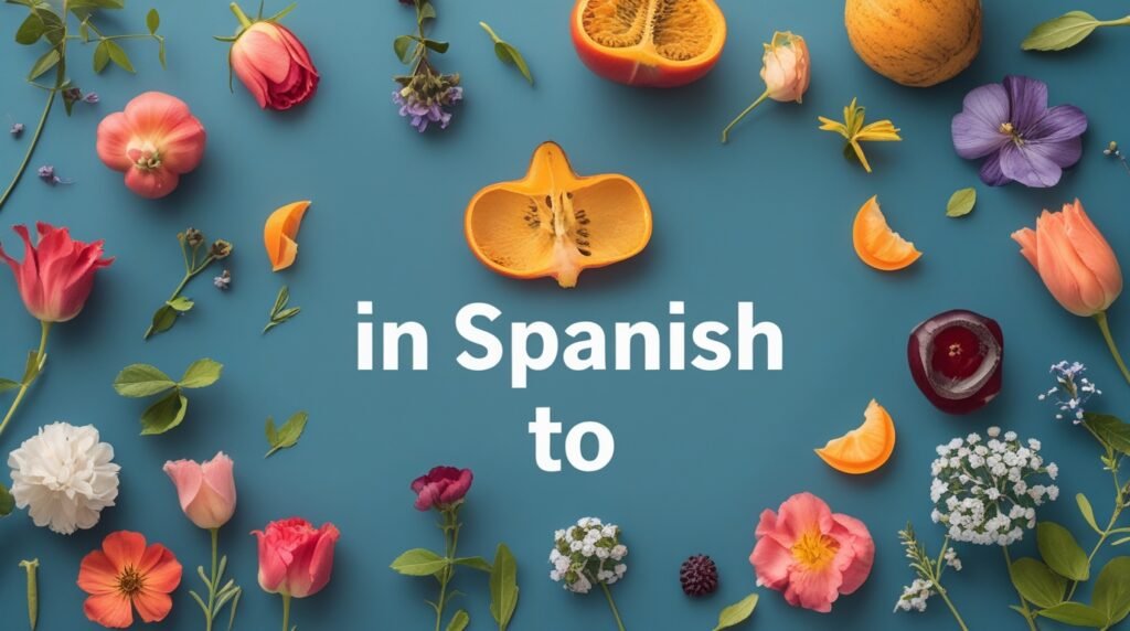 in spanish to