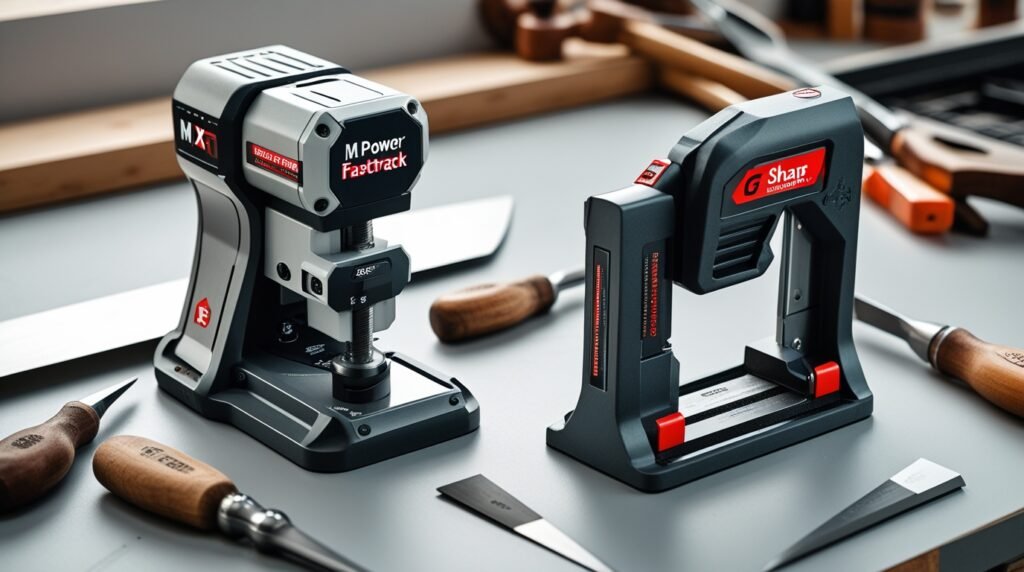 m power fasttrack mk2 vs g sharp edge chisel sharpener