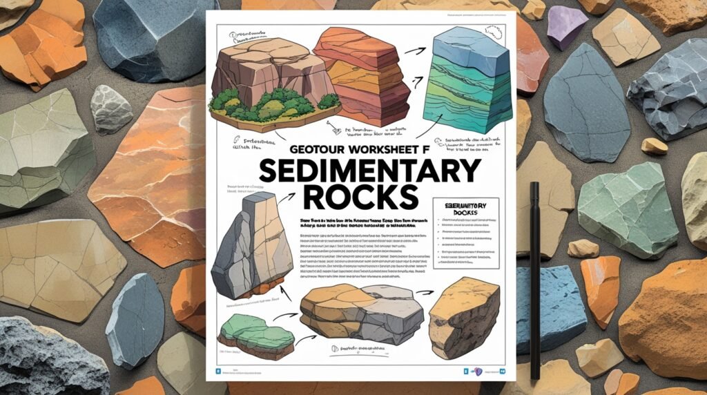 Geotour Worksheet F Sedimentary Rocks