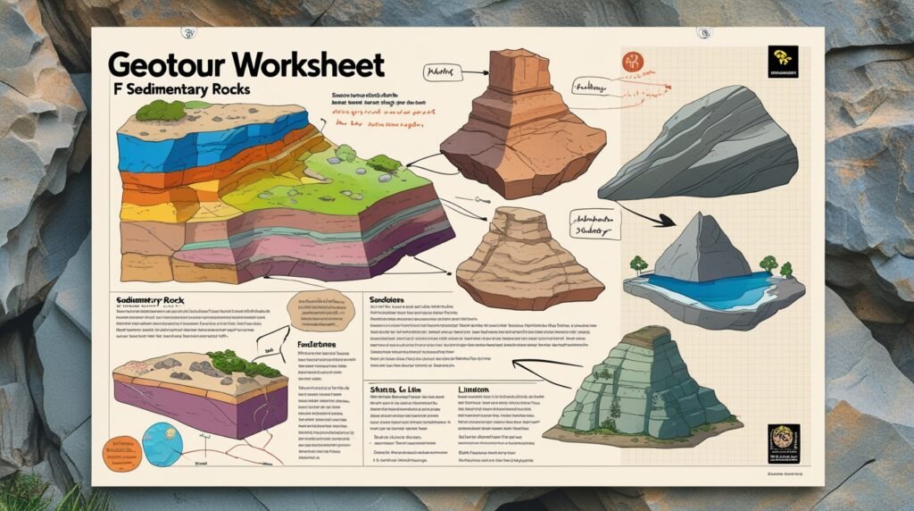 Geotour Worksheet F Sedimentary Rocks