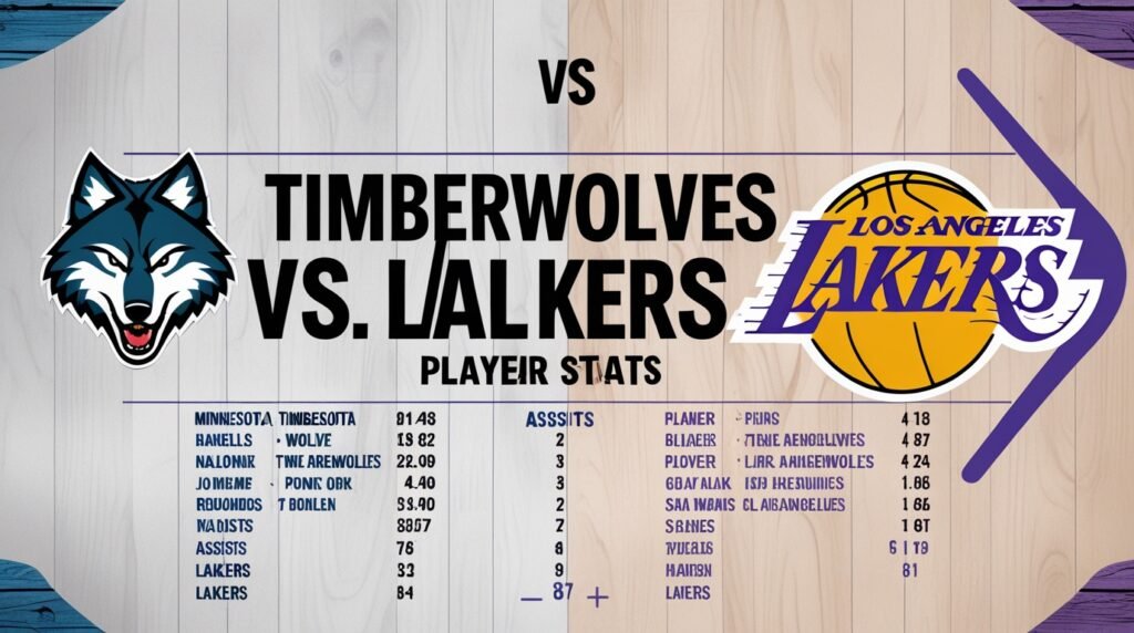Timberwolves vs Lakers Match Player Stats