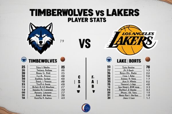 Timberwolves vs Lakers Match Player Stats