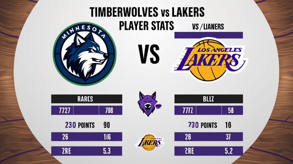 Timberwolves vs Lakers Match Player Stats