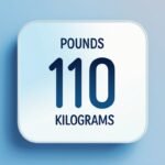 110 lbs a Kilos