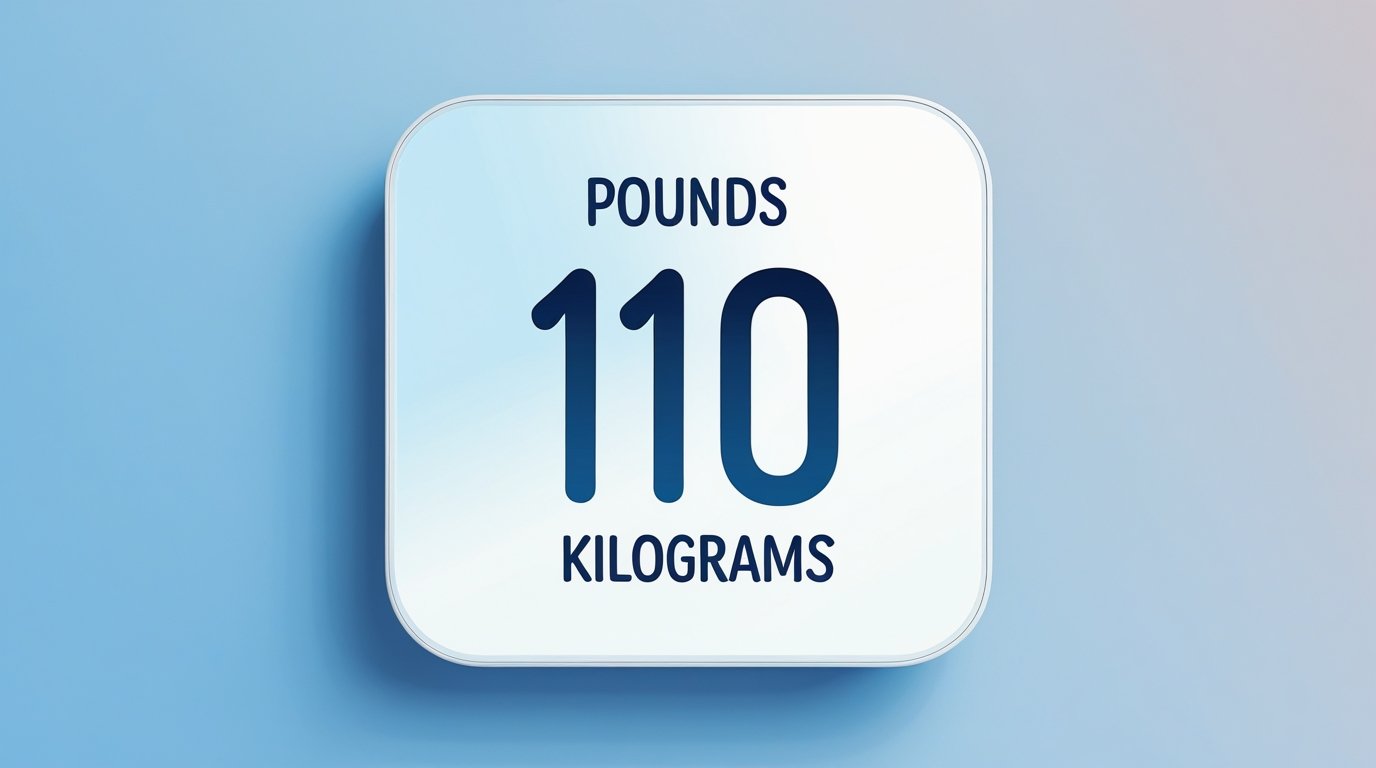 110 lbs a Kilos