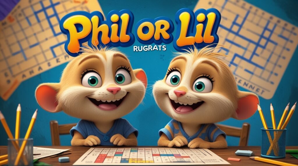 Phil or Lil of Rugrats Crossword
