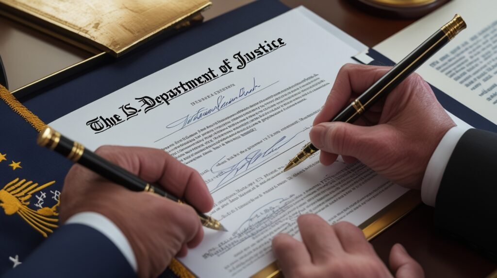 Justice Department Replaced Identical Trump Signatures on Recent Pardons