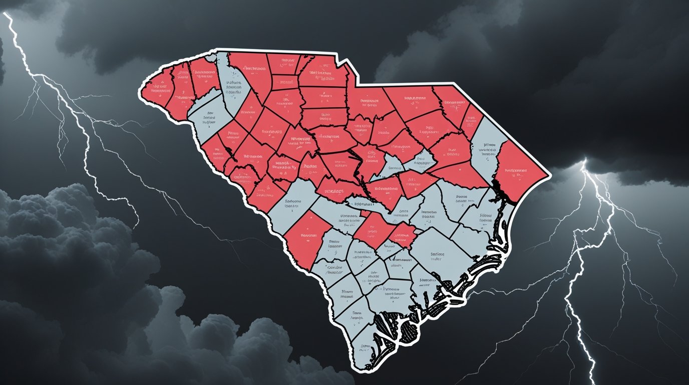 Multiple Severe Thunderstorm Alerts Issued for South Carolina Counties