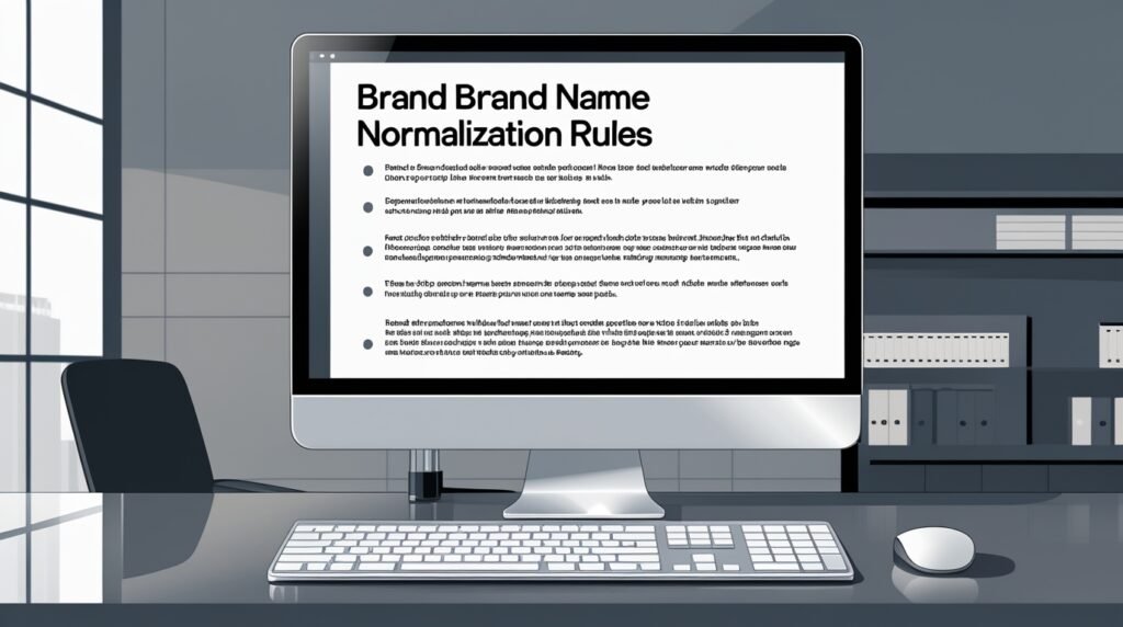 Brand Name Normalization Rules