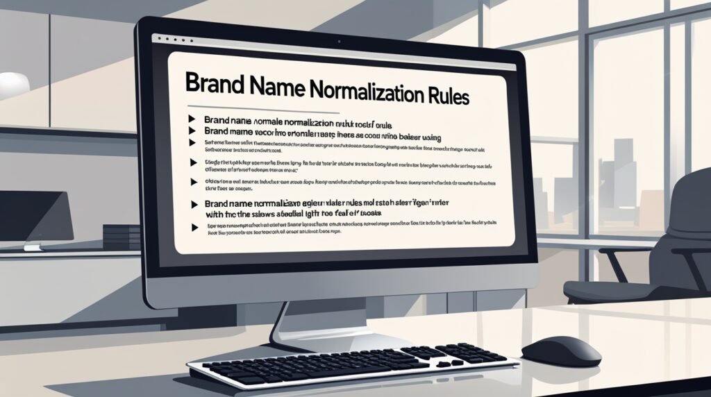 Brand Name Normalization Rules