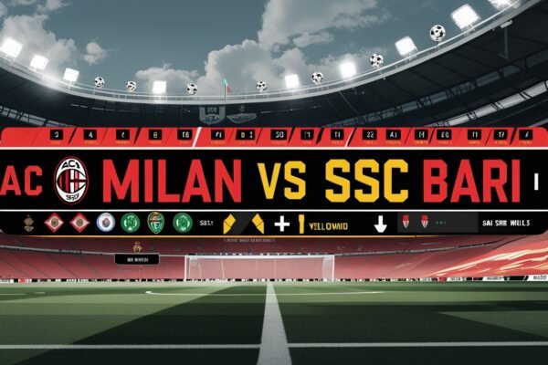 AC Milan vs SSC Bari Timeline