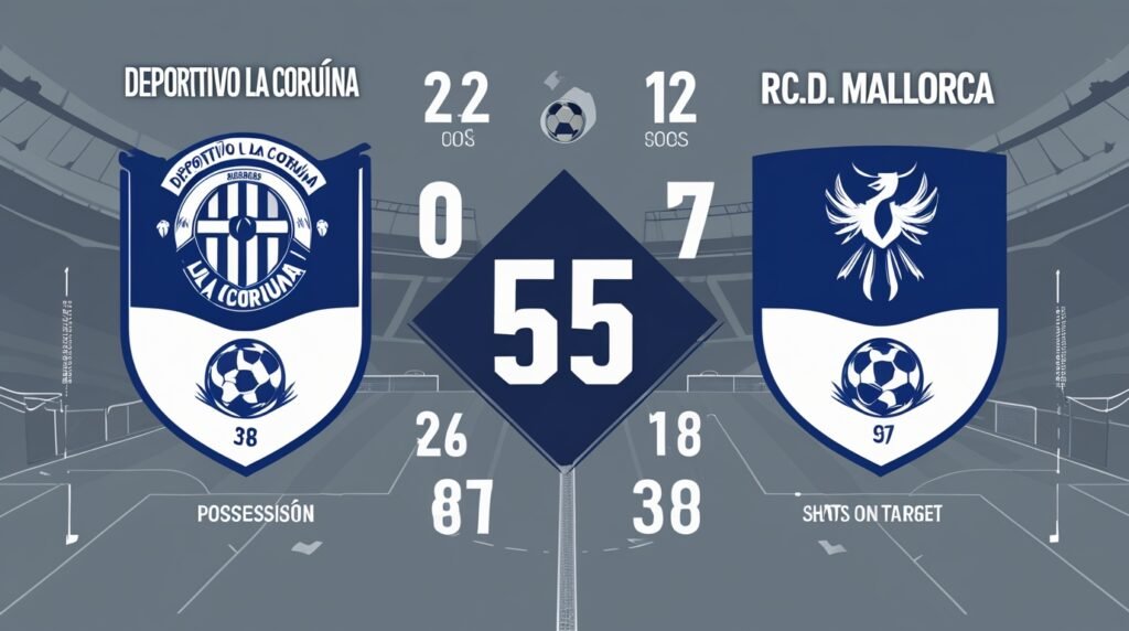 Estadísticas de Deportivo La Coruña contra R.C.D. Mallorca